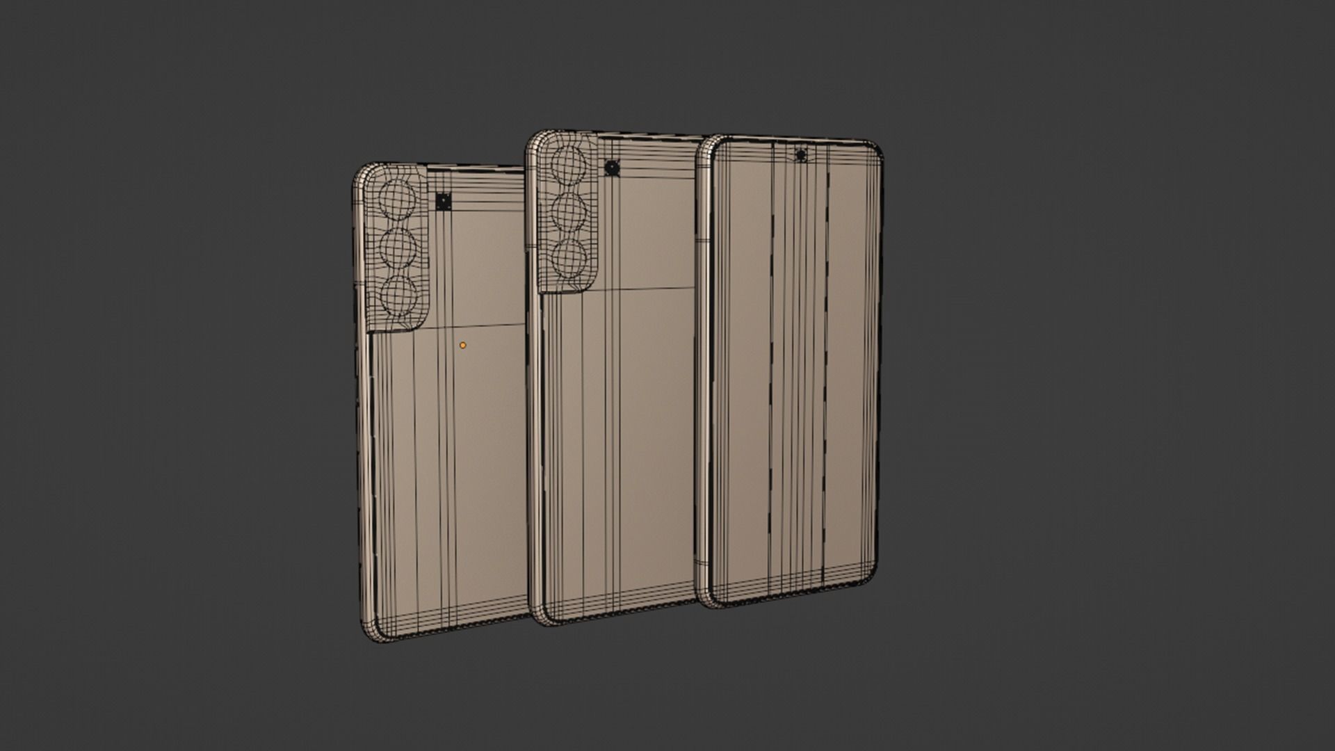 Samsung Galaxy S22 and Galaxy S22 plus Low-poly 3D model_13