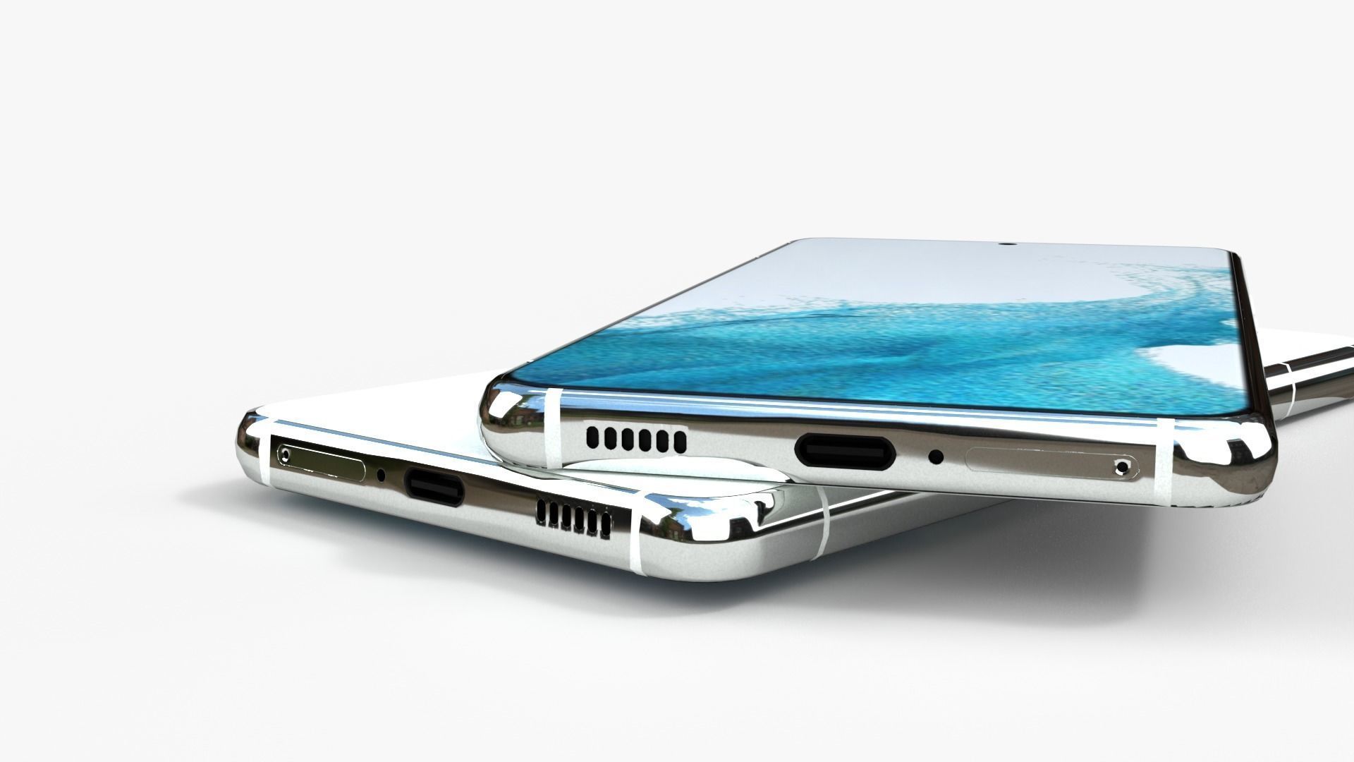 Samsung Galaxy S22 and Galaxy S22 plus Low-poly 3D model_10