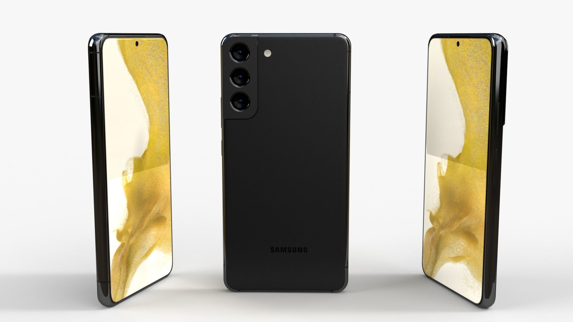 Samsung Galaxy S22 and Galaxy S22 plus Low-poly 3D model_6