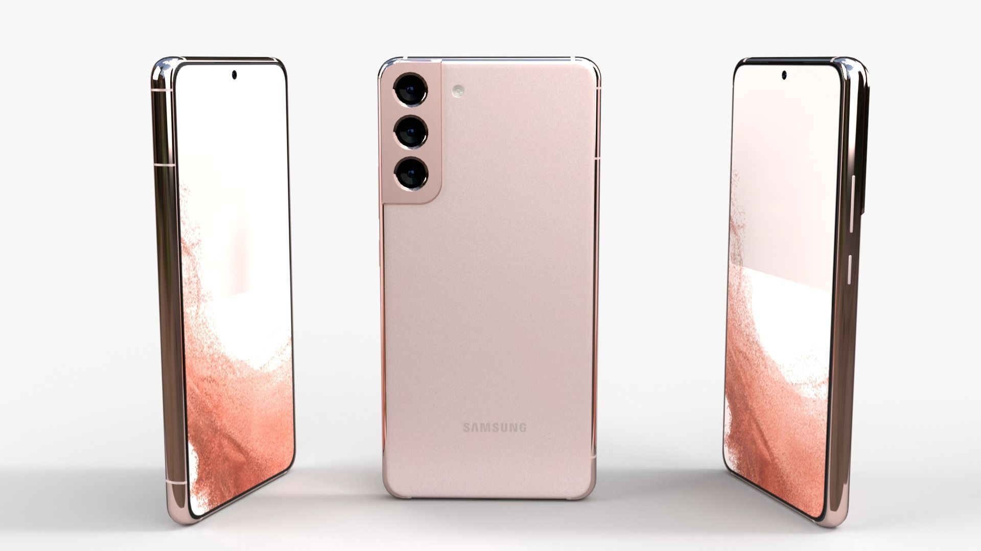 Samsung Galaxy S22 and Galaxy S22 plus Low-poly 3D model_8