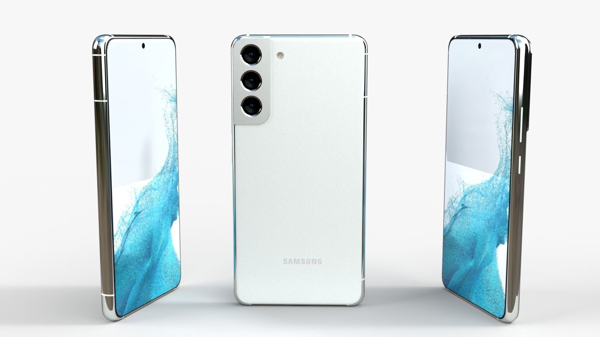 Samsung Galaxy S22 and Galaxy S22 plus Low-poly 3D model_5