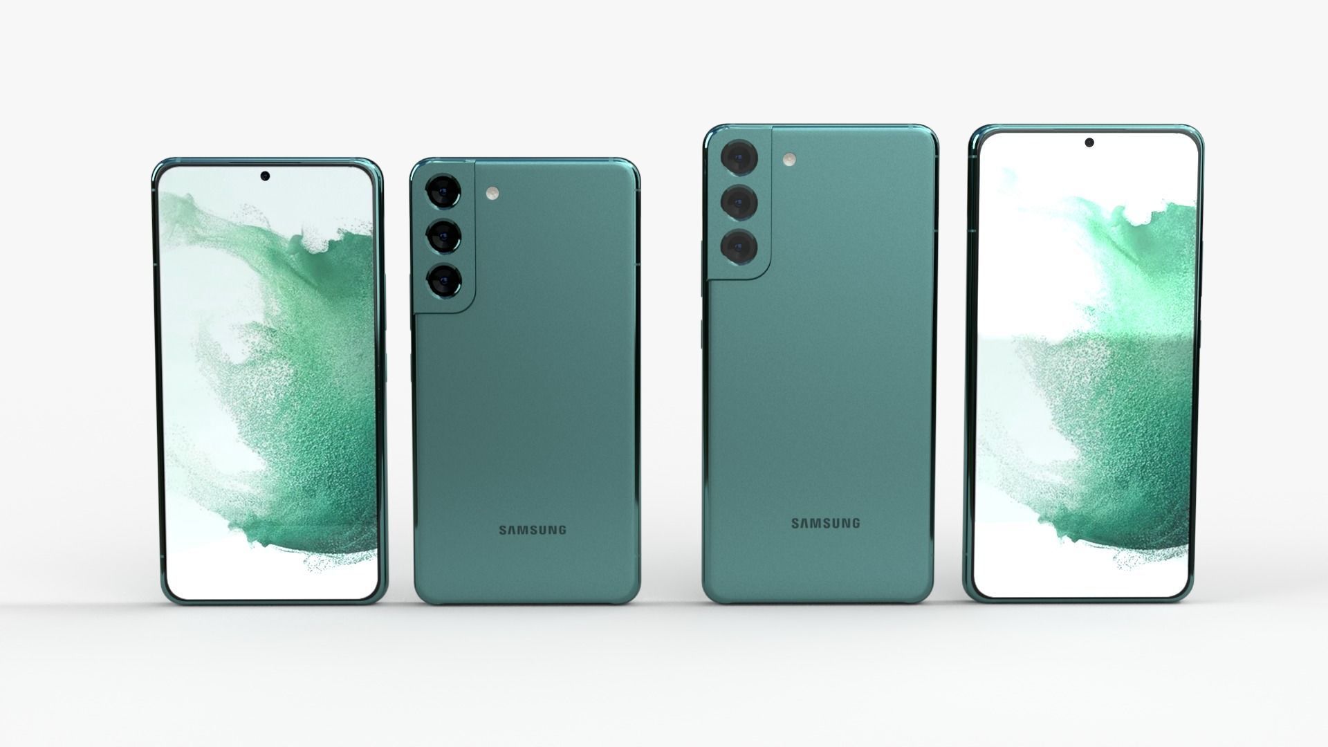 Samsung Galaxy S22 and Galaxy S22 plus Low-poly 3D model_4