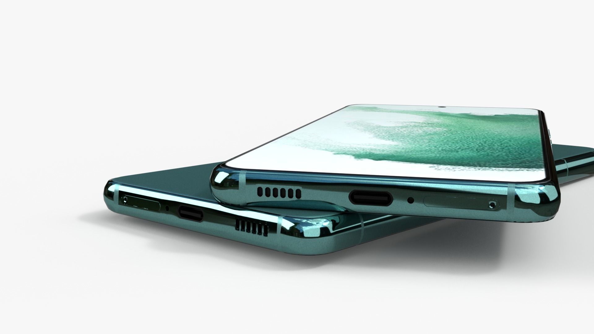 Samsung Galaxy S22 and Galaxy S22 plus Low-poly 3D model_11