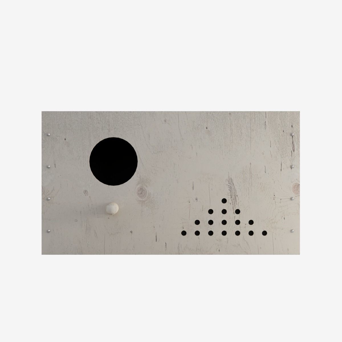 Wooden Birdhouse Low-poly 3D model_1