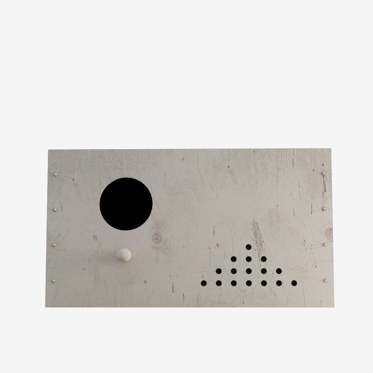 Wooden Birdhouse Low-poly 3D model_11