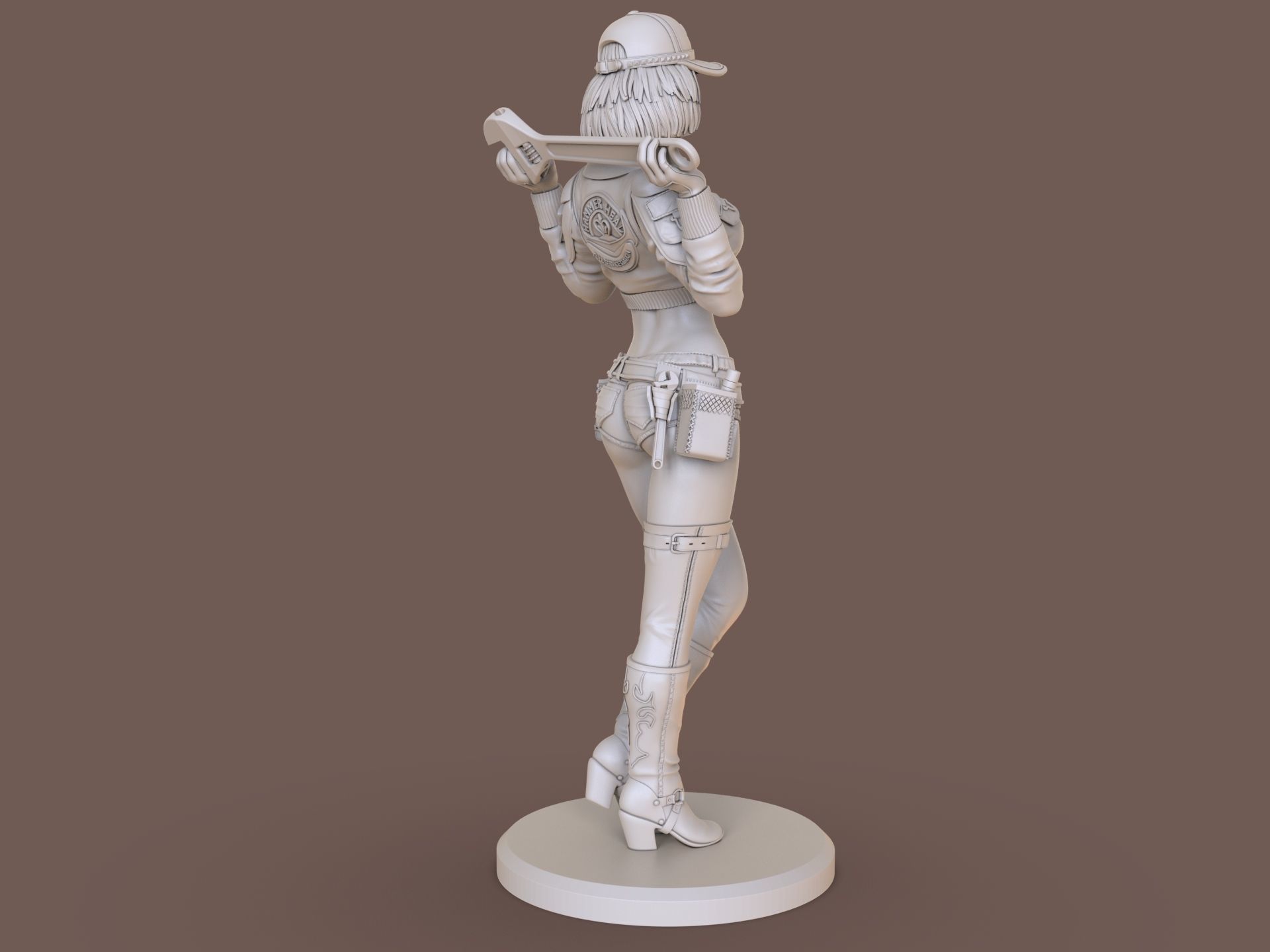 Cindy Aurum Final fantasy 3D print model_14