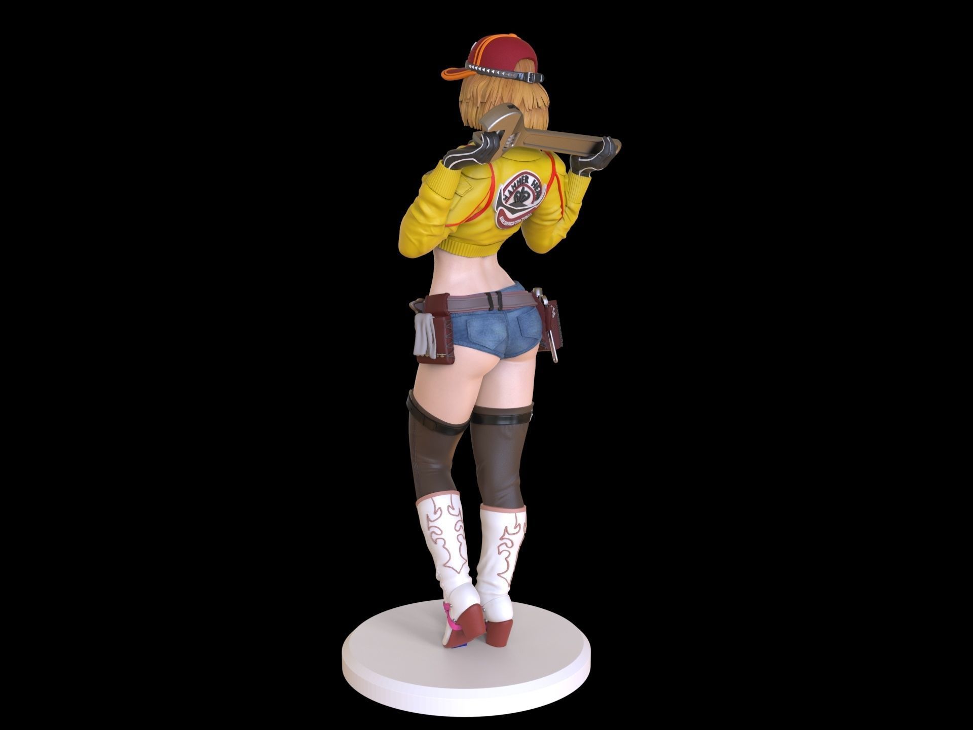 Cindy Aurum Final fantasy 3D print model_26