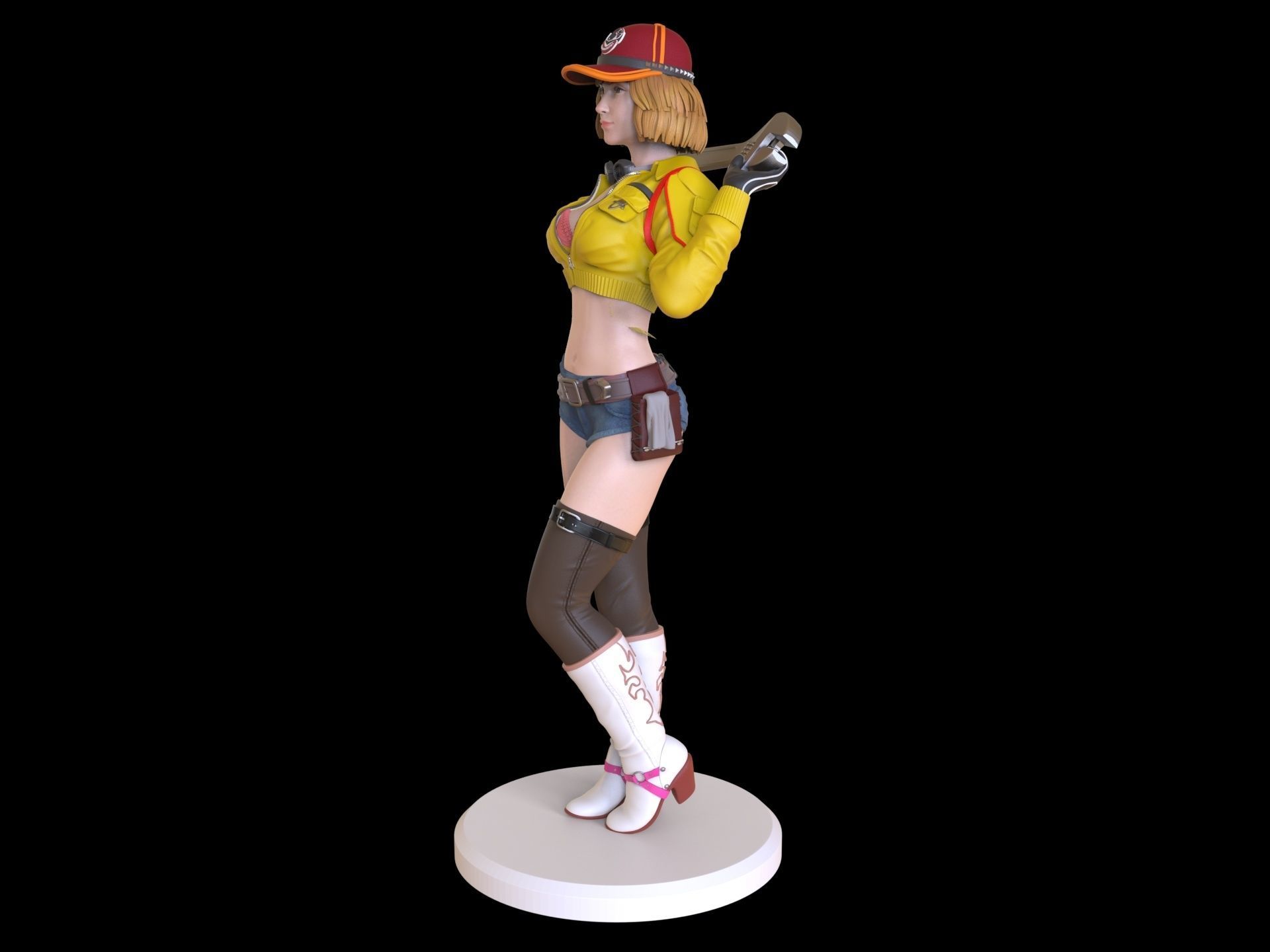 Cindy Aurum Final fantasy 3D print model_25