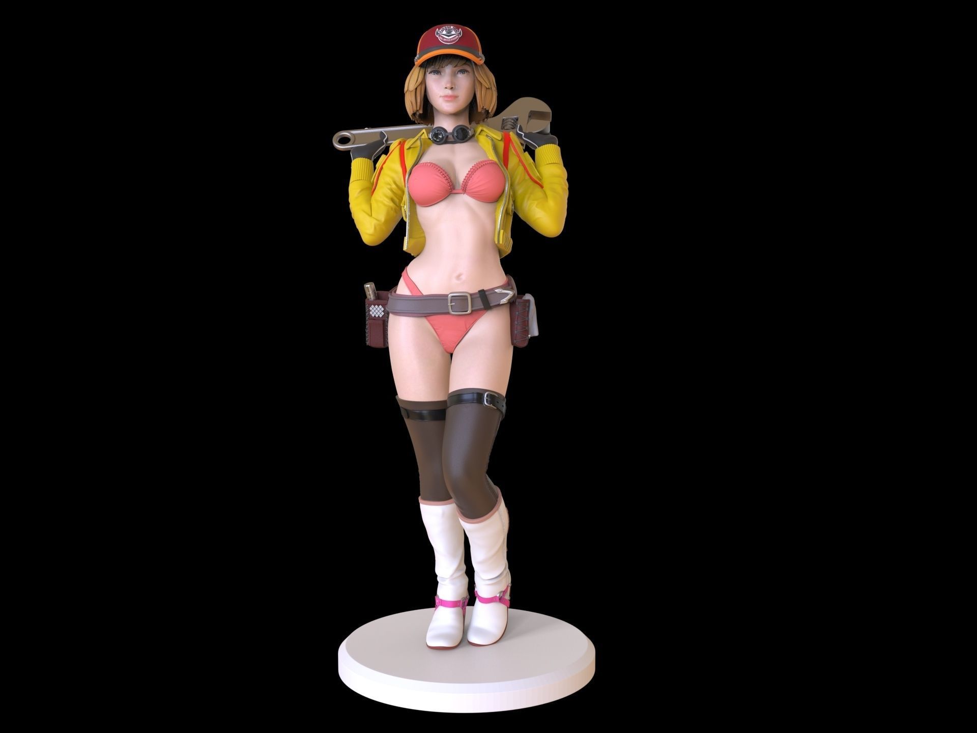 Cindy Aurum Final fantasy 3D print model_30