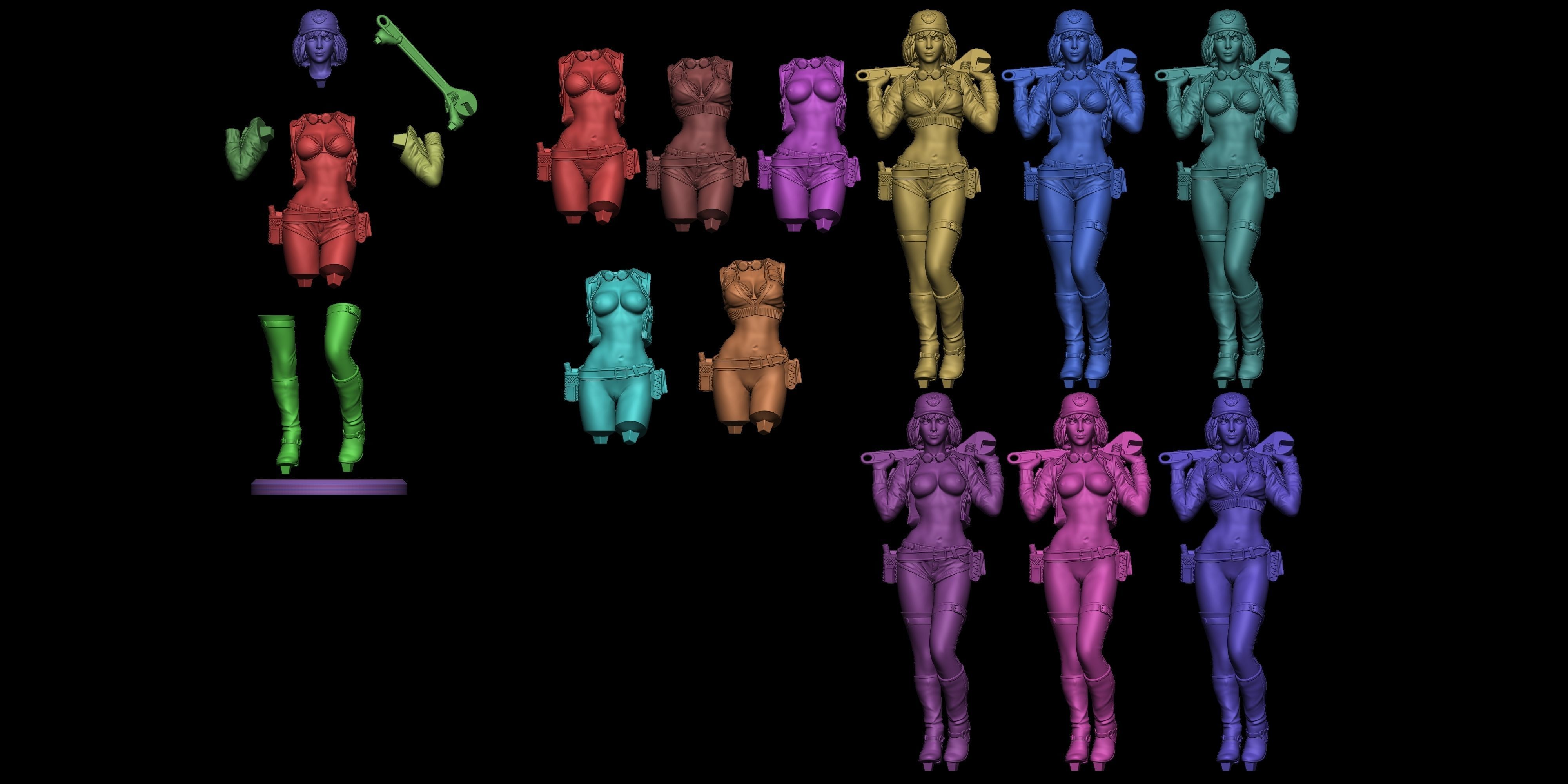 Cindy Aurum Final fantasy 3D print model_2