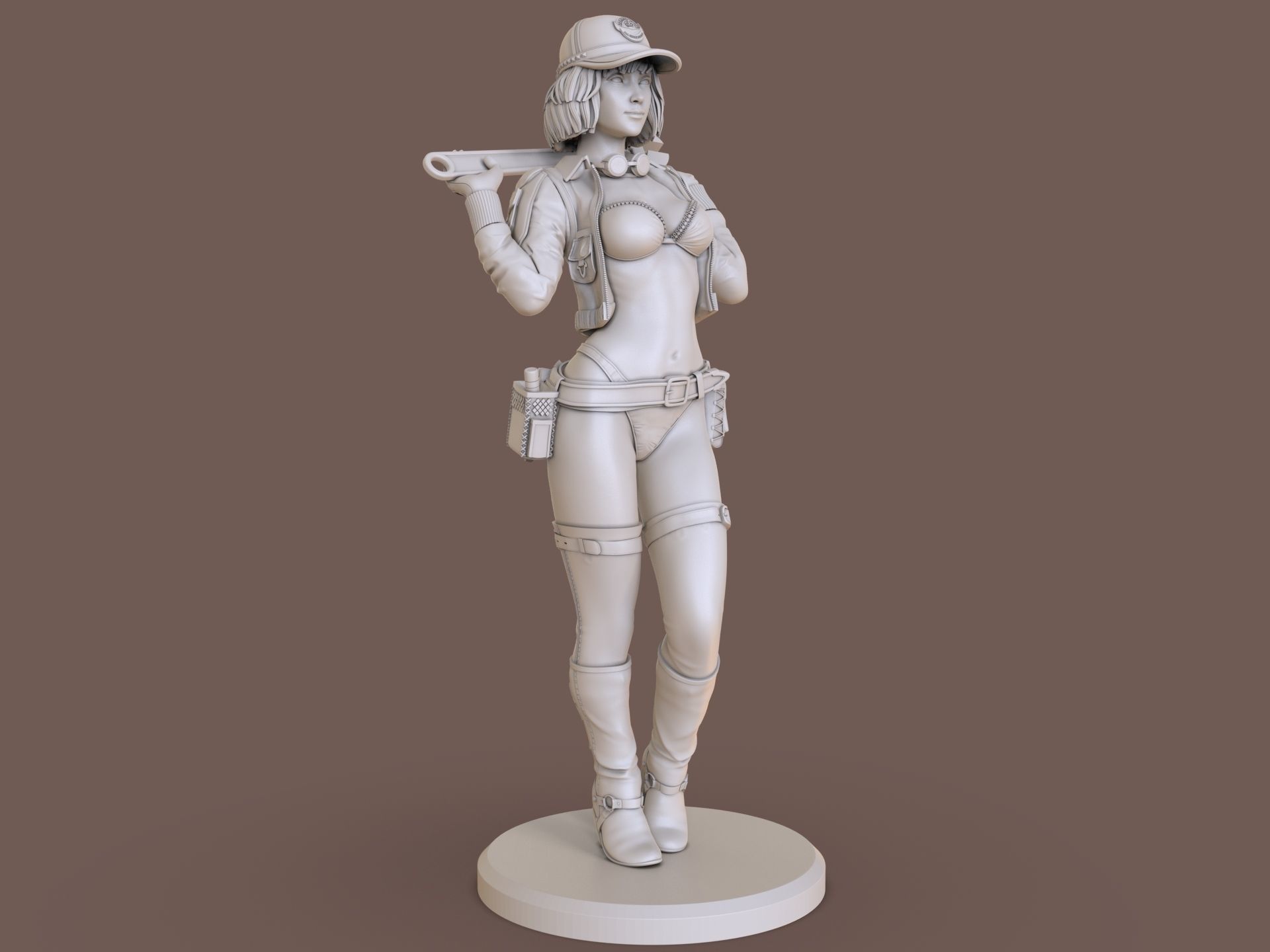 Cindy Aurum Final fantasy 3D print model_16