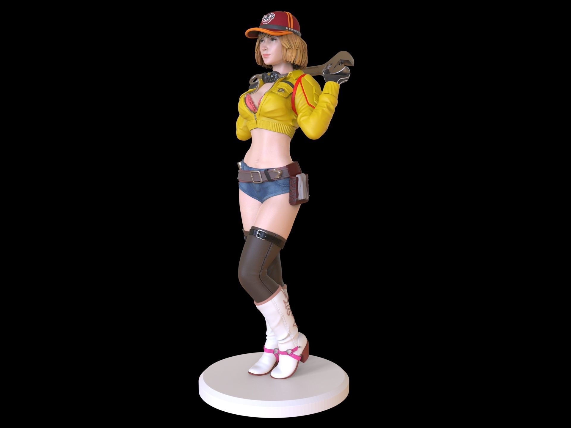 Cindy Aurum Final fantasy 3D print model_27