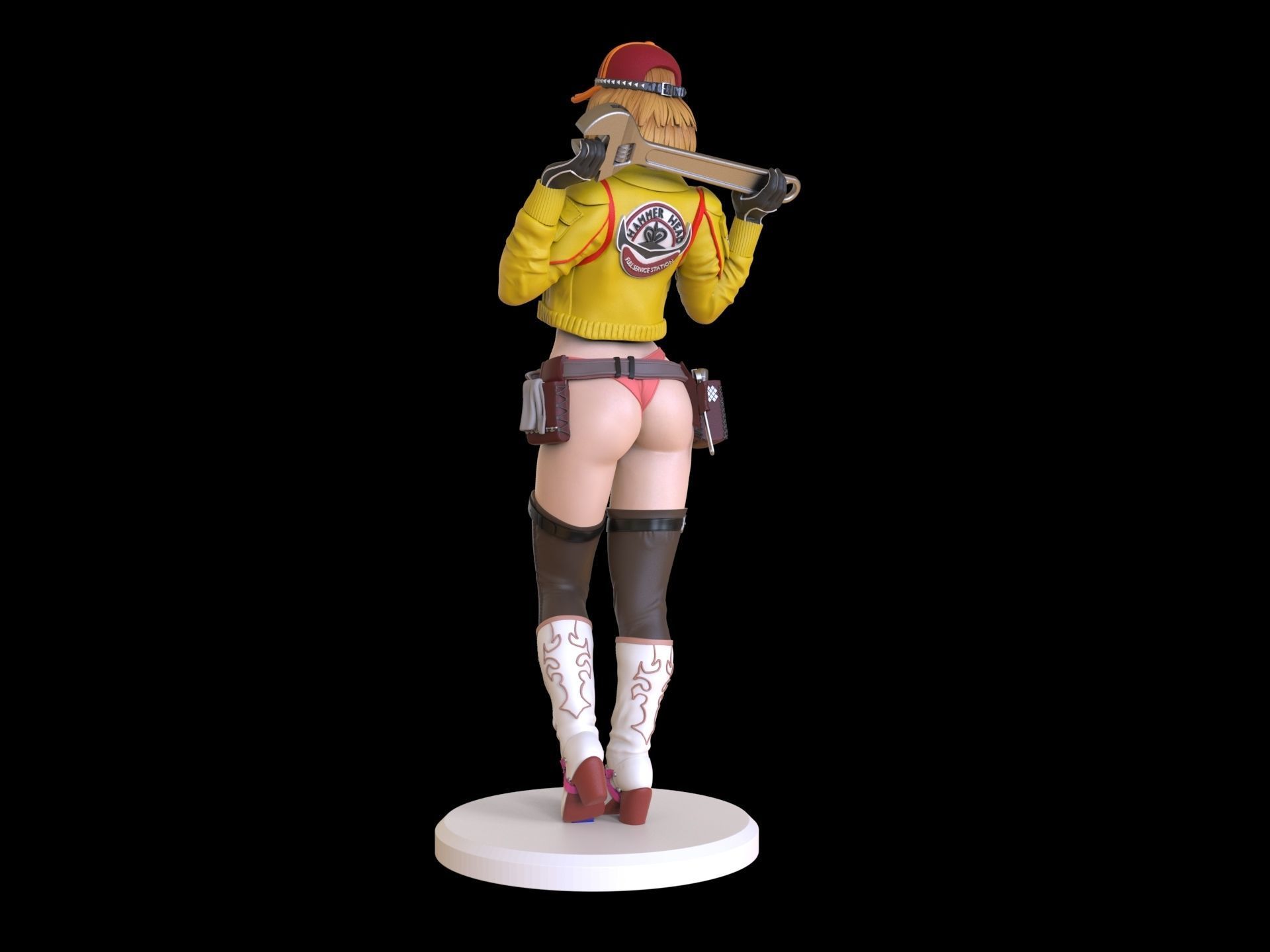 Cindy Aurum Final fantasy 3D print model_31