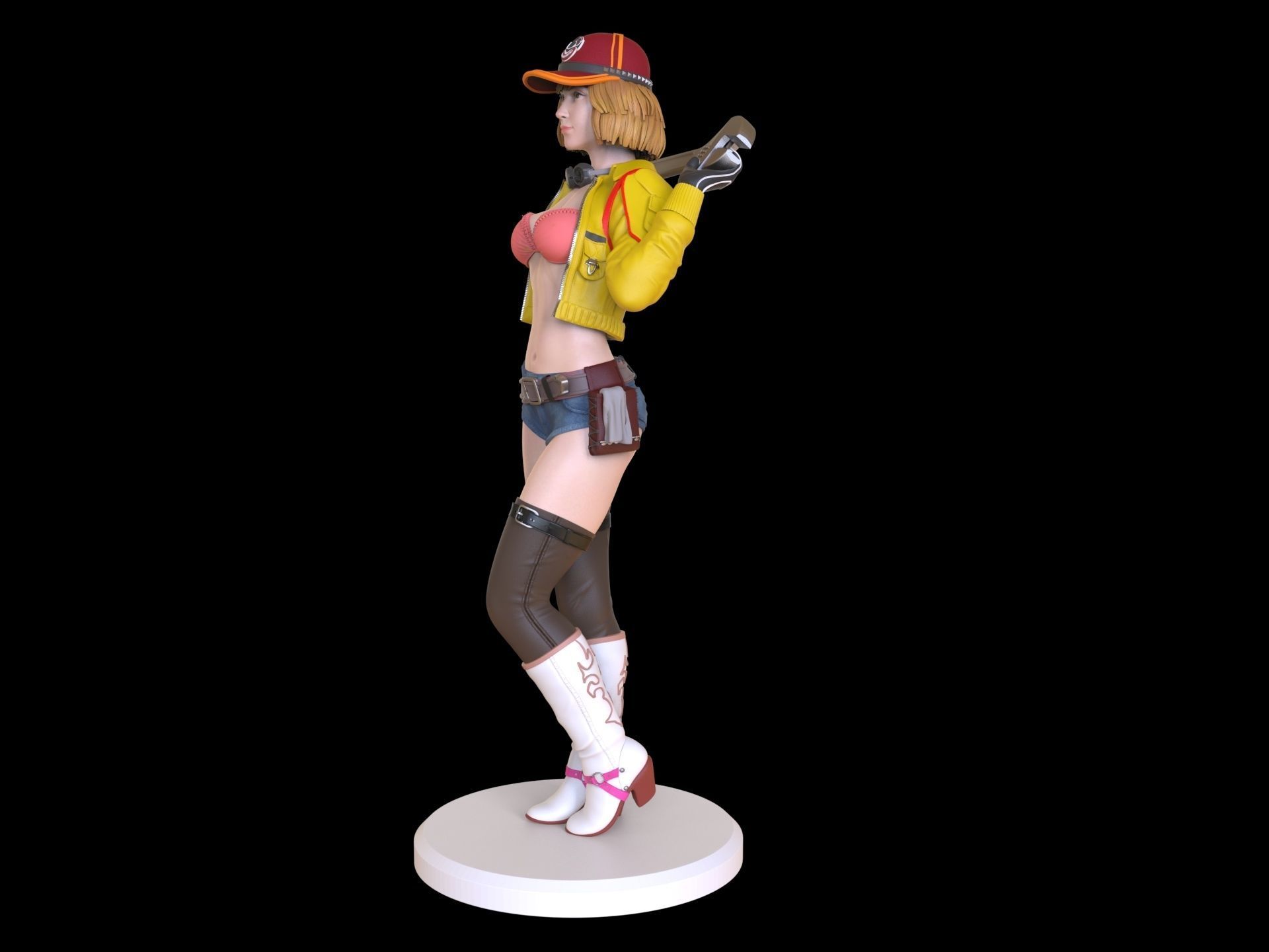 Cindy Aurum Final fantasy 3D print model_33
