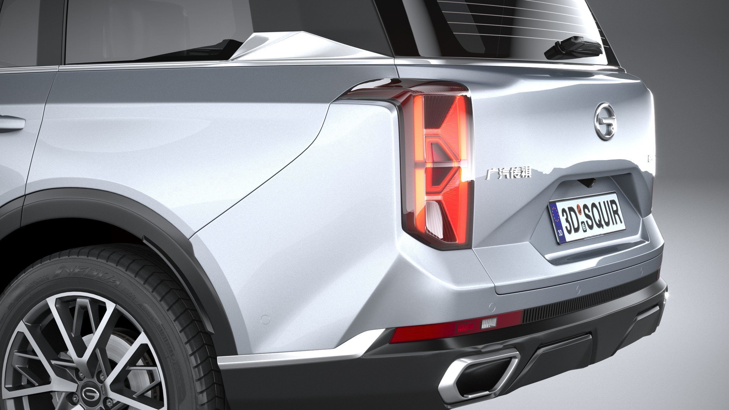 GAC Trumpchi GS8 2022 3D model_6