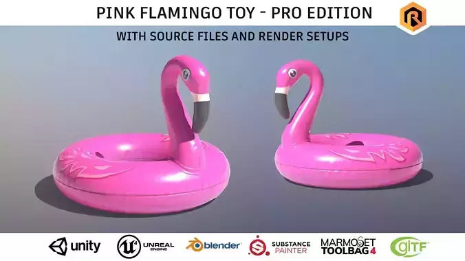 Inflatable Pink Flamingo Toy - PRO Edition