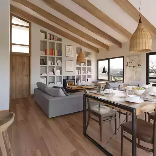 Rustic interior model 3D model
