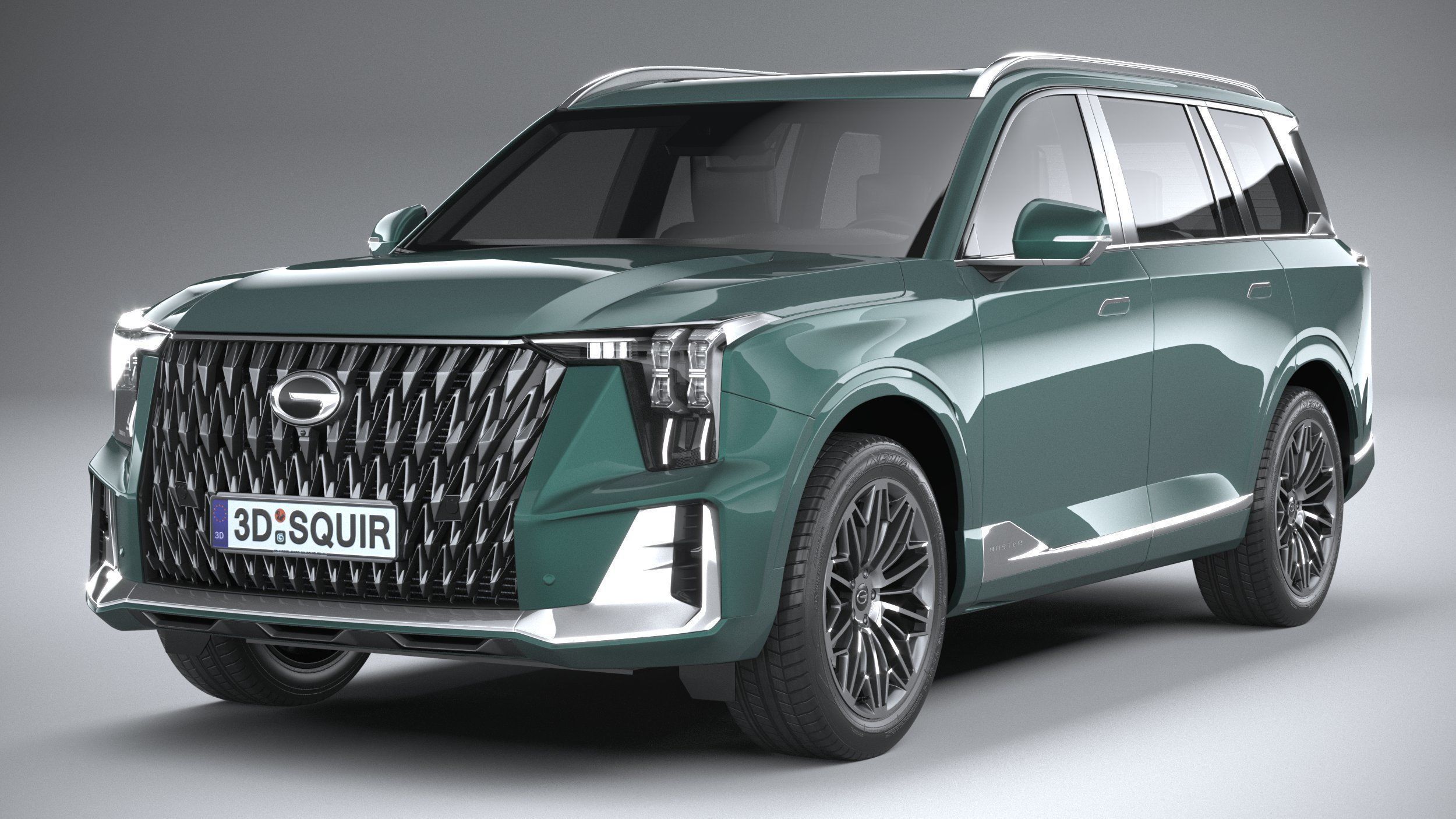 GAC Trumpchi GS8 Hybrid 2022 3D model_2