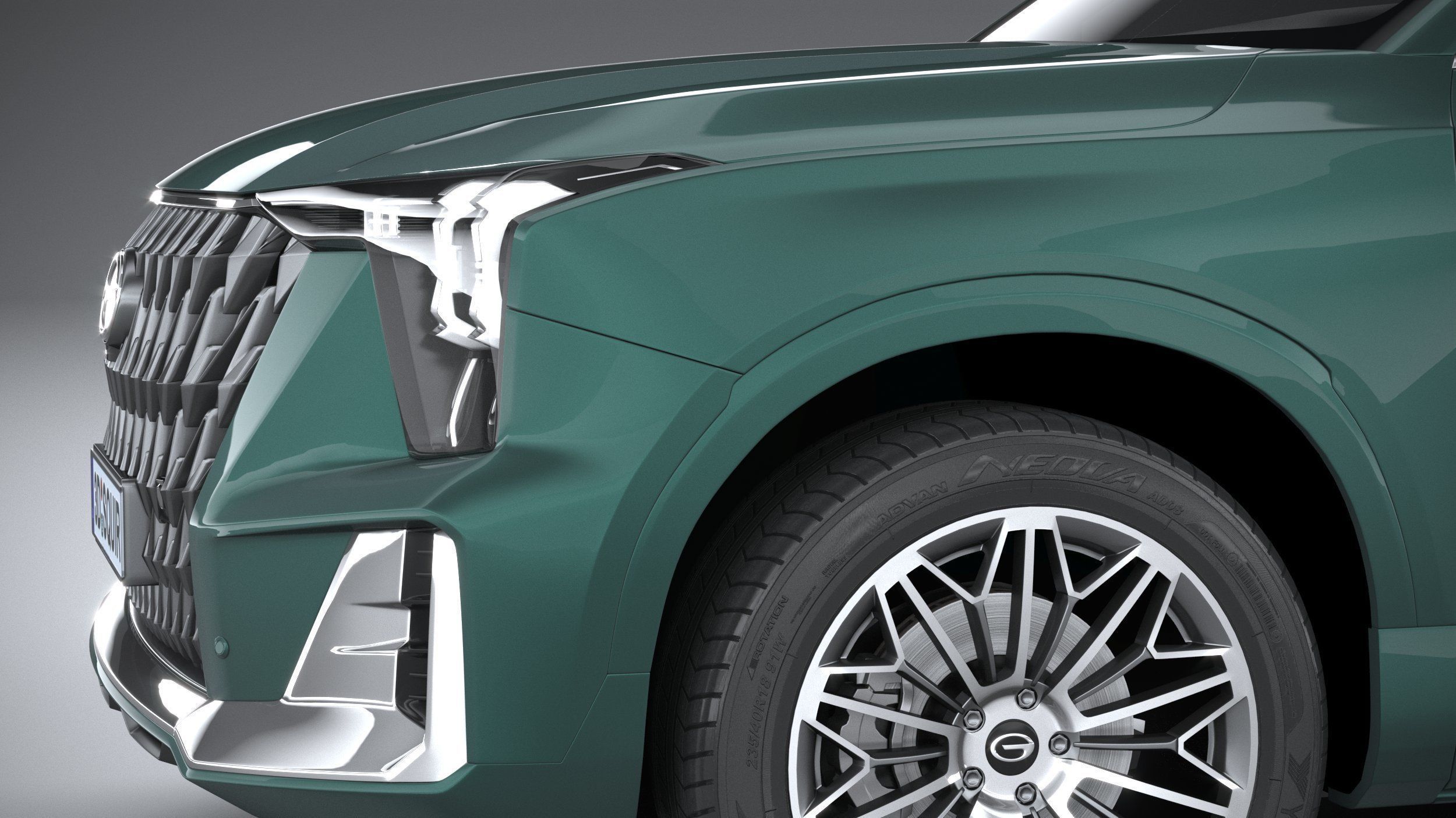 GAC Trumpchi GS8 Hybrid 2022 3D model_3