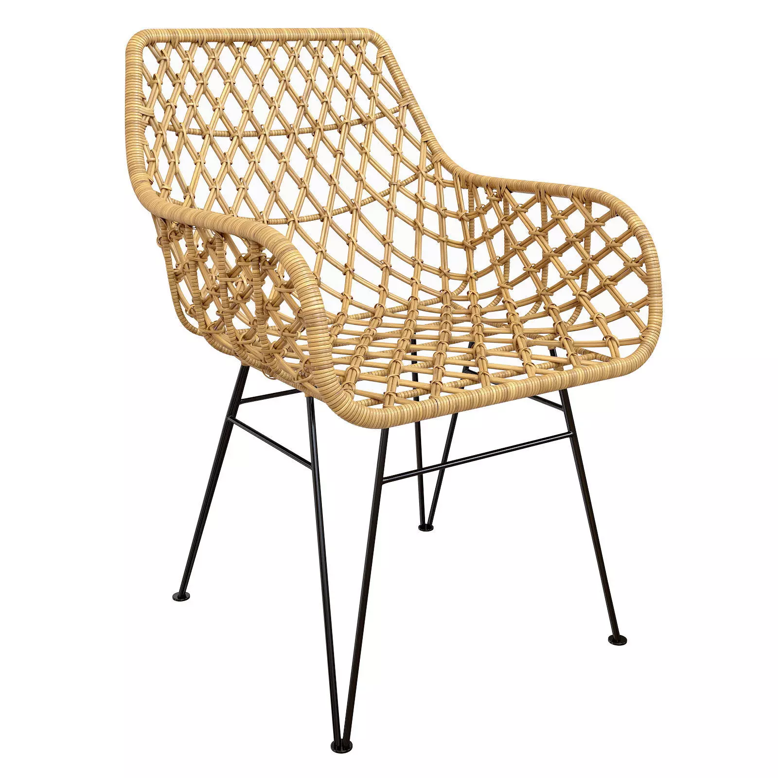 Rattan Chair Natural S Alternative furniture 3D model