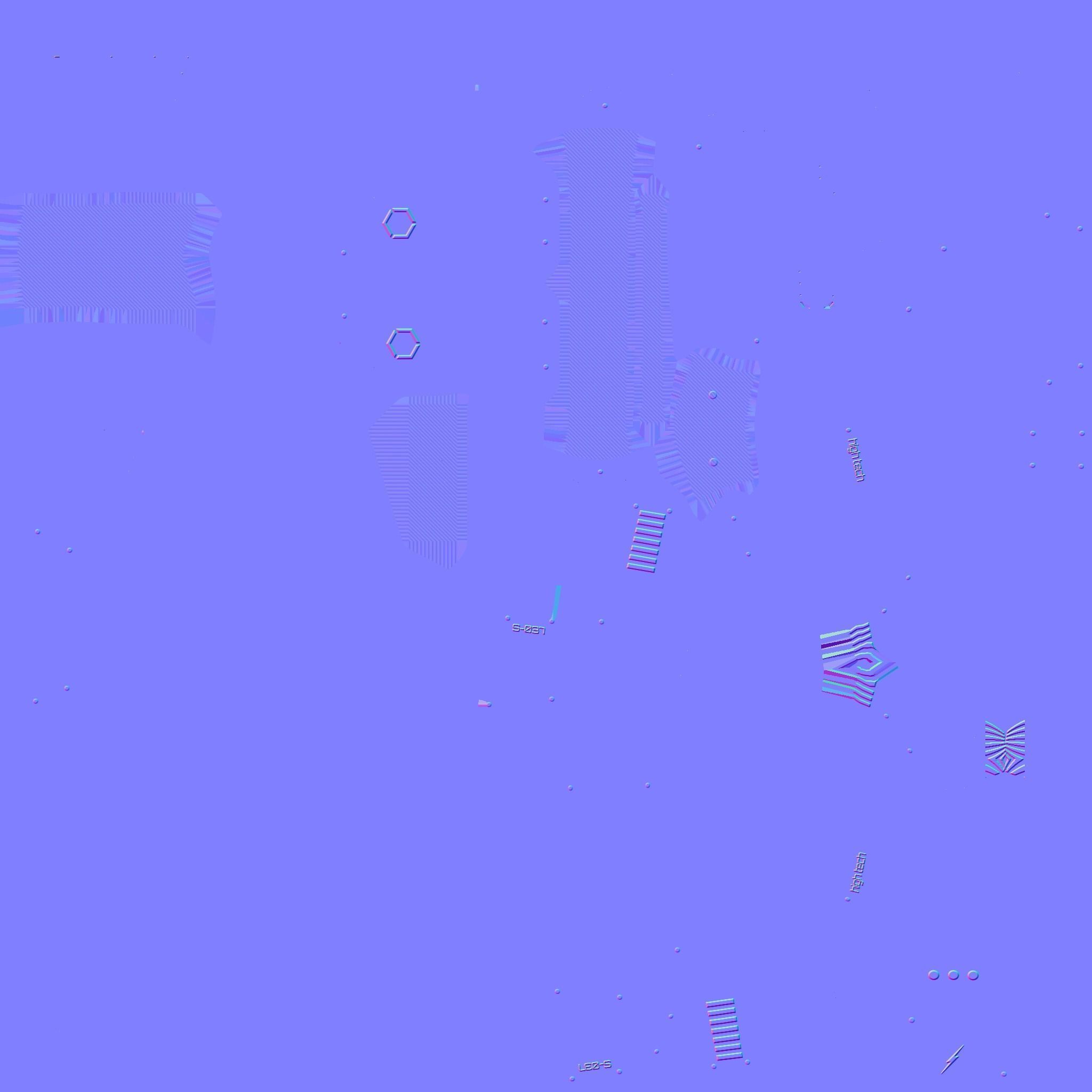 SciFi War Axe A09 Black Camouflage - Sci Fi Weapon Design Low-poly 3D model_24