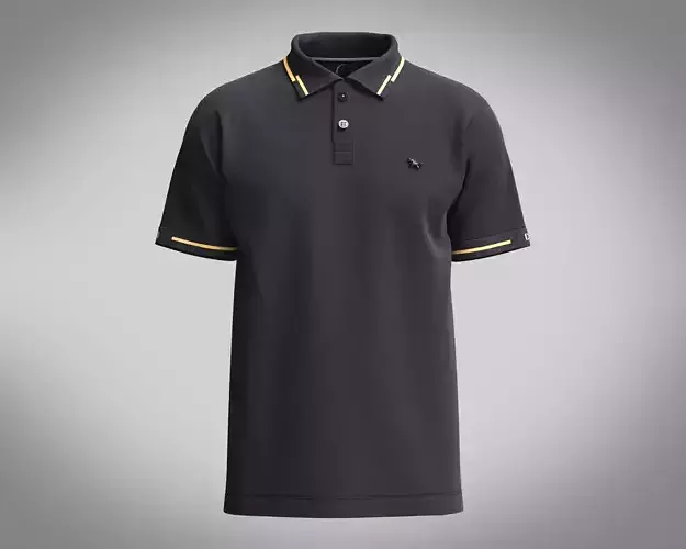 Mens Black Polo Shirt
