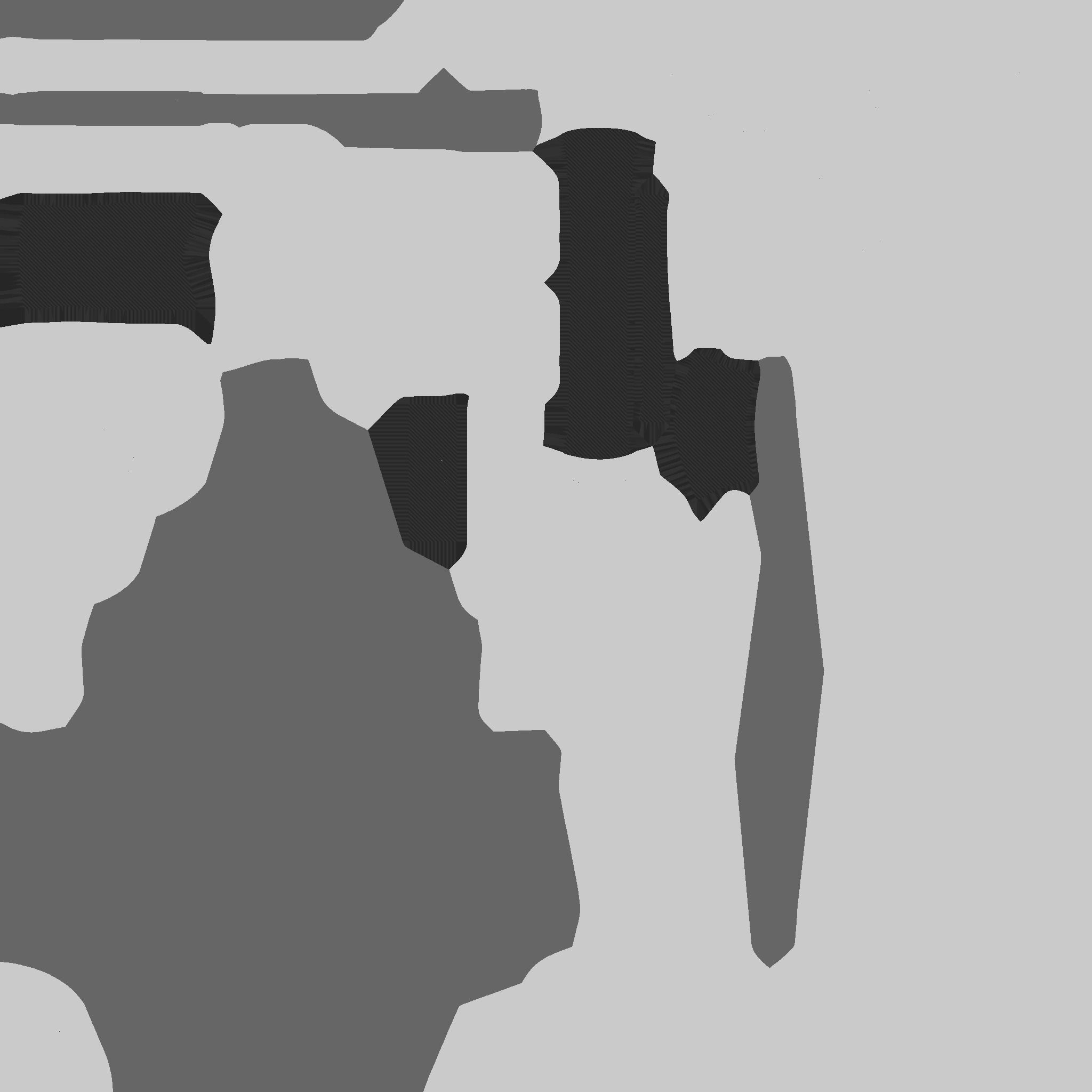 SciFi War Axe A10 Digital Camo - Sci Fi Weapon Design Low-poly 3D model_26