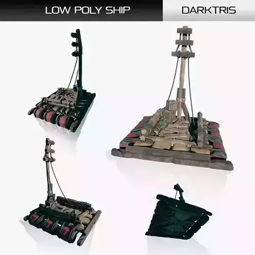  Stylized Wooden Ship 1