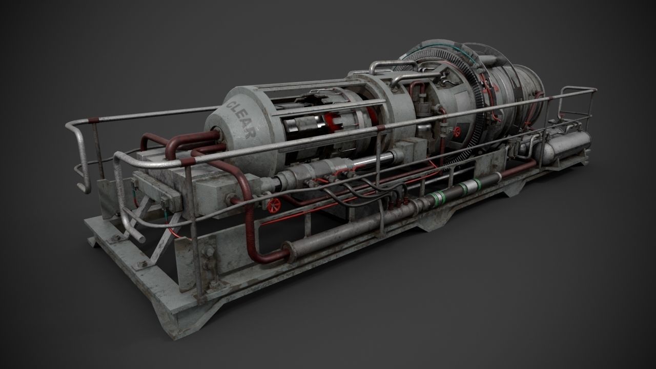 Machinery device 3D model_3