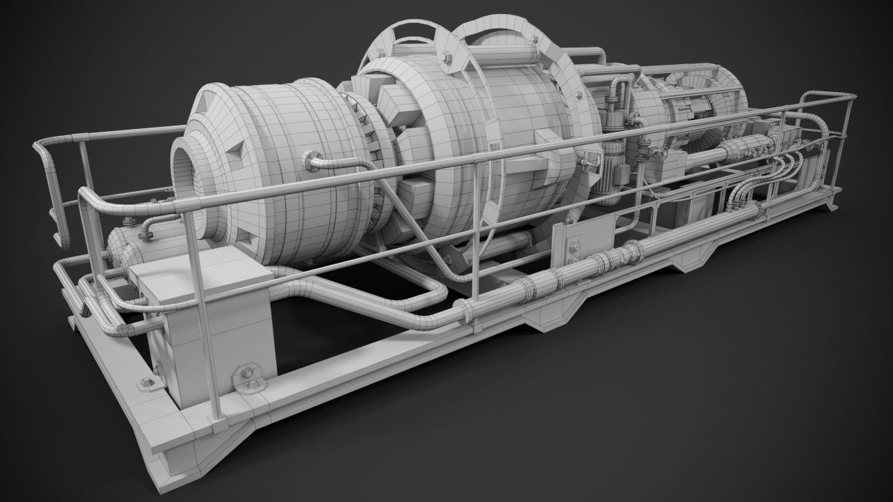 Machinery device 3D model_17