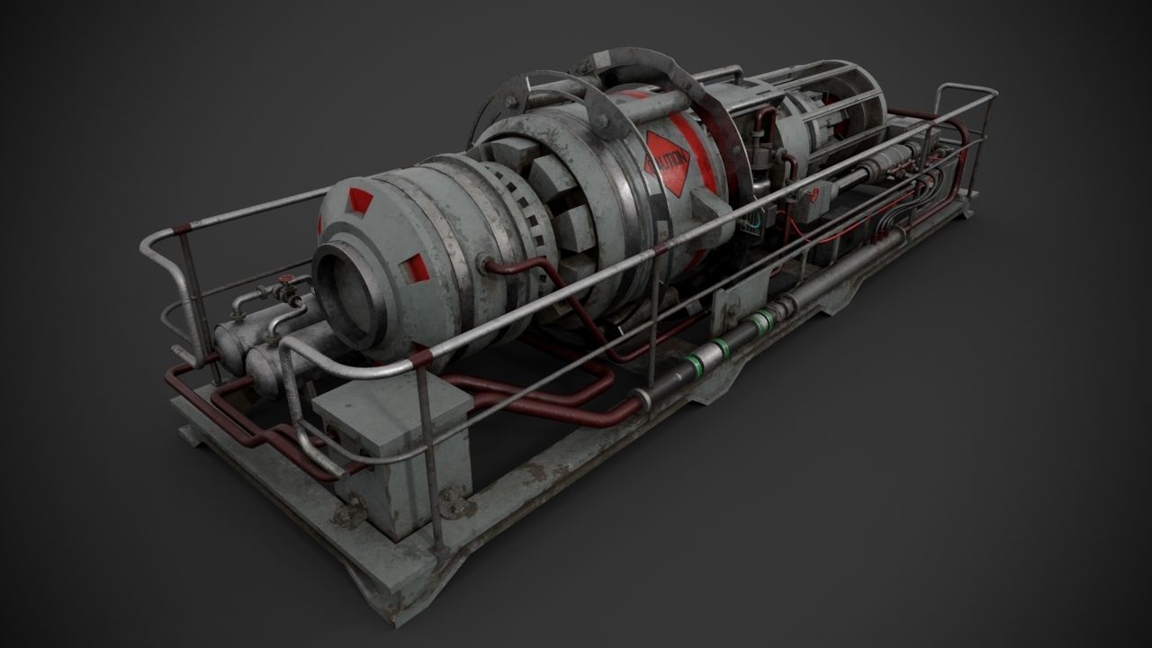 Machinery device 3D model_6