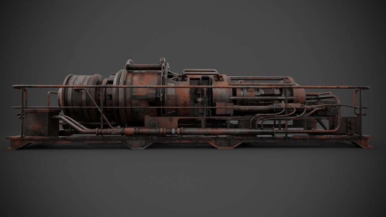 Machinery device 3D model_15
