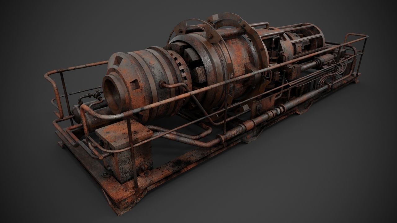 Machinery device 3D model_12