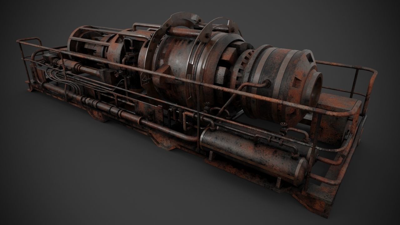 Machinery device 3D model_11