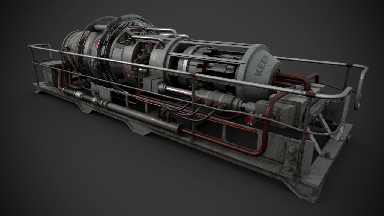 Machinery device 3D model_8