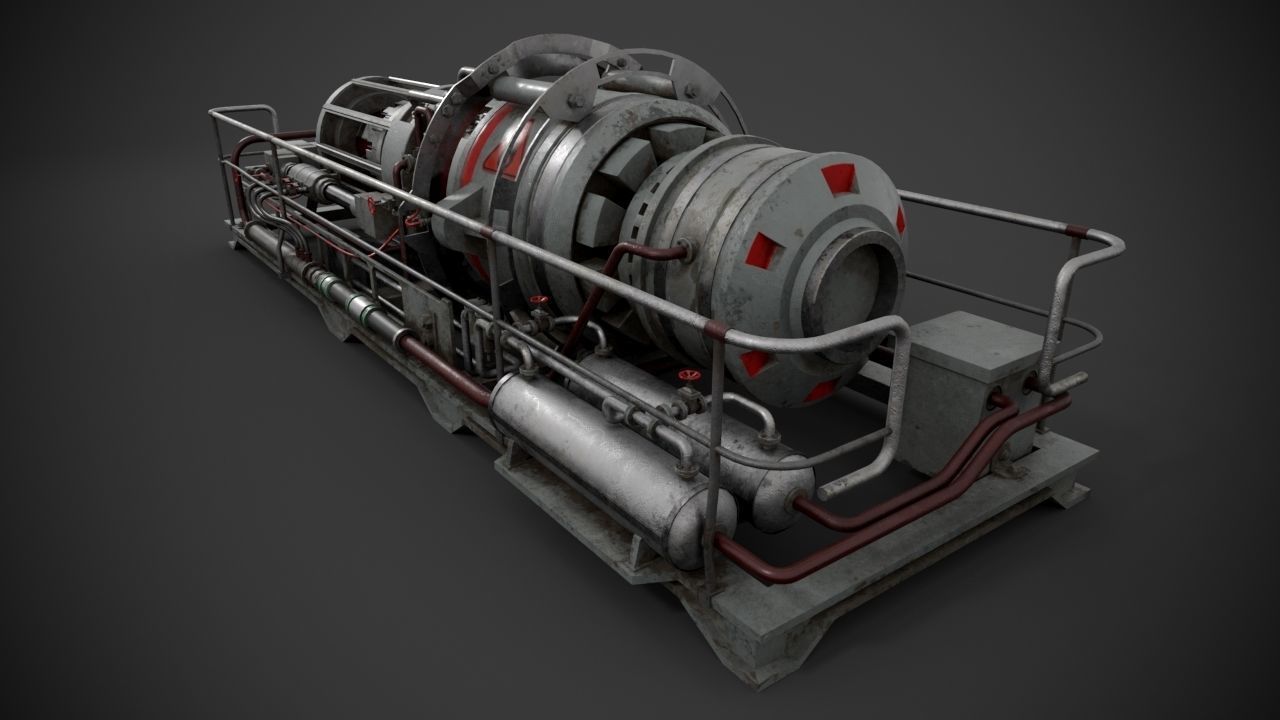 Machinery device 3D model_5