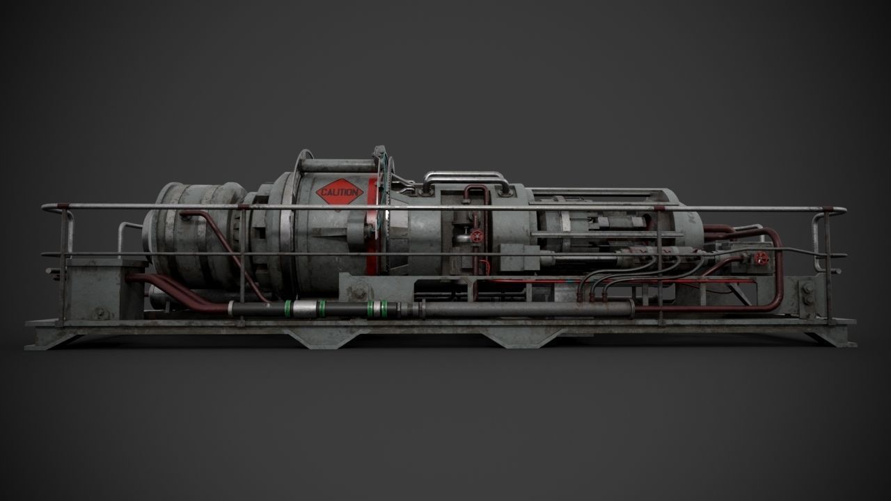 Machinery device 3D model_7
