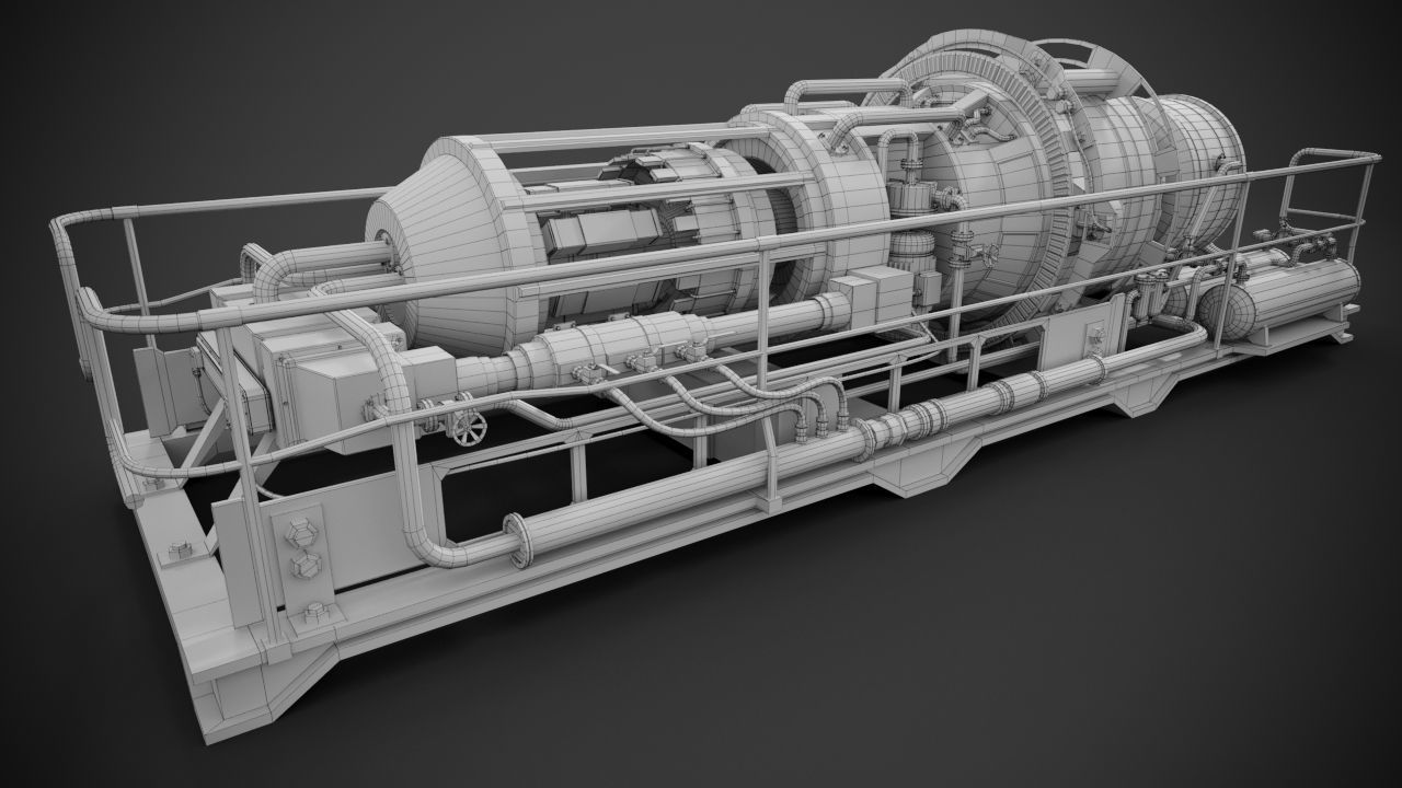 Machinery device 3D model_16