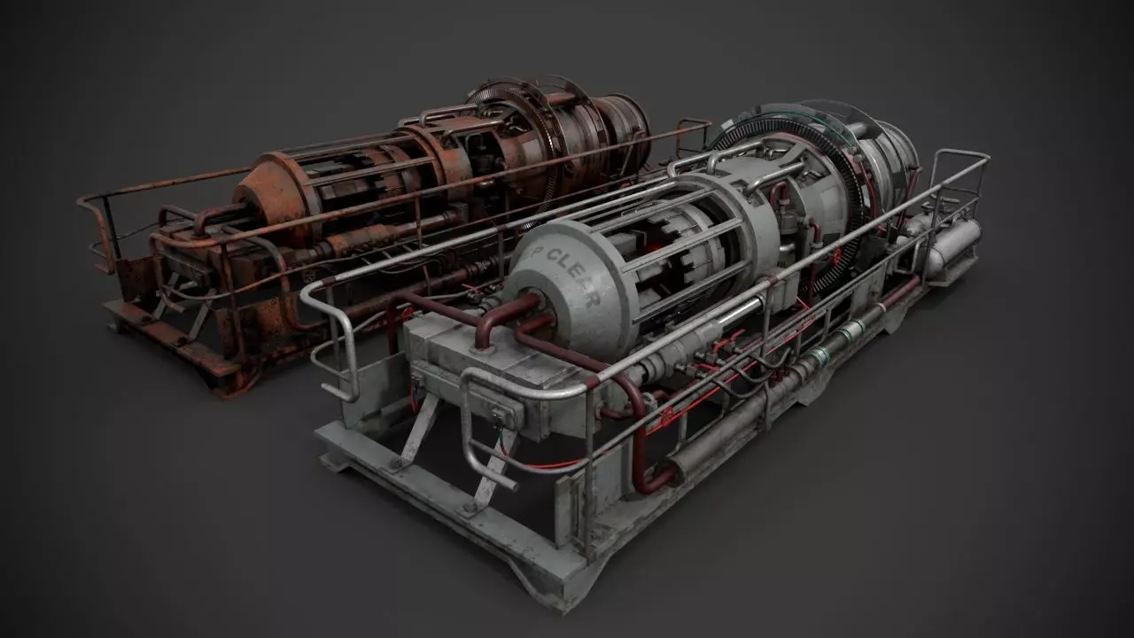 Machinery device 3D model_0