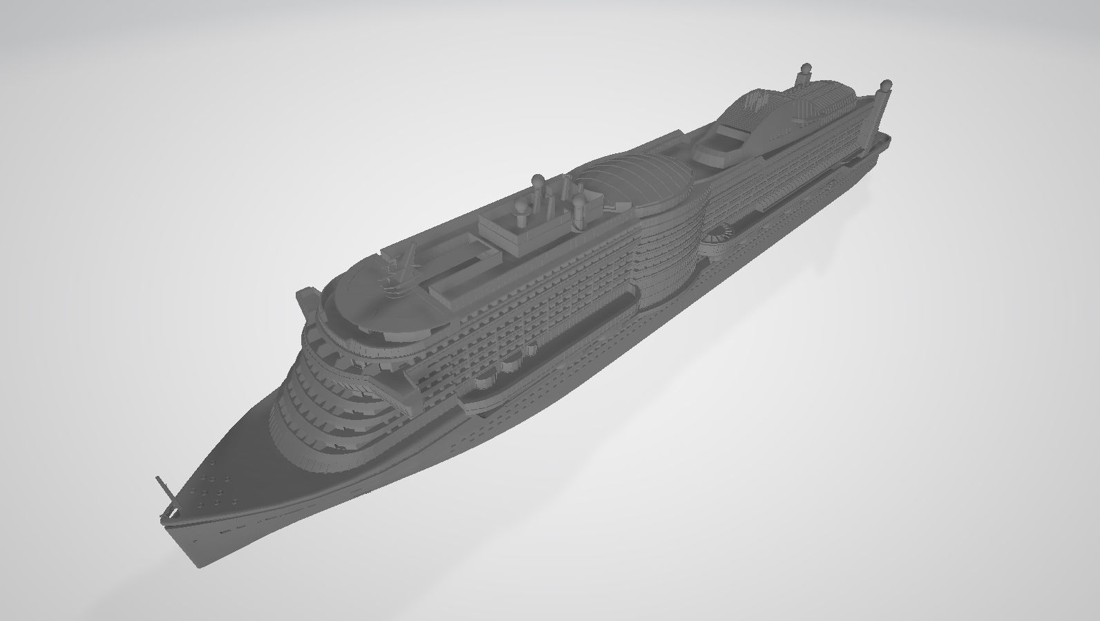 AIDAprima cruise ship 3D print model 3D print model_4