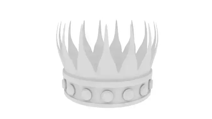 Gold crown 3d model Low-poly 3D model