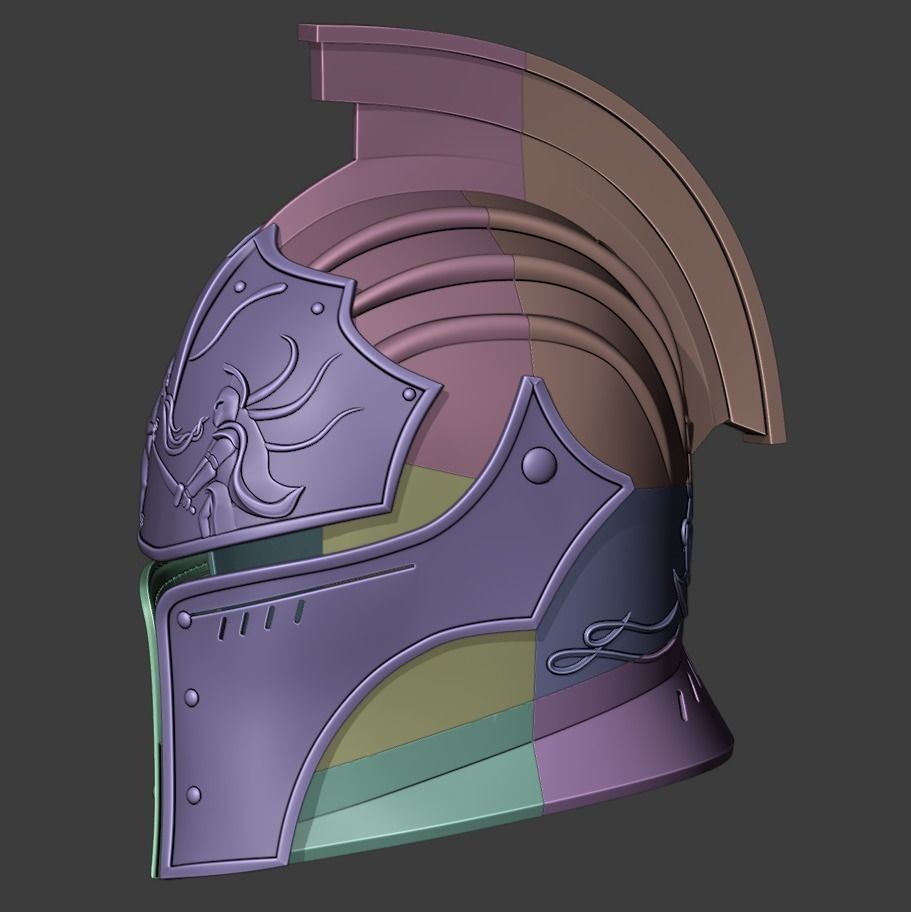 3D File of Faraam Knight armor from Dark Souls 3D print model_5