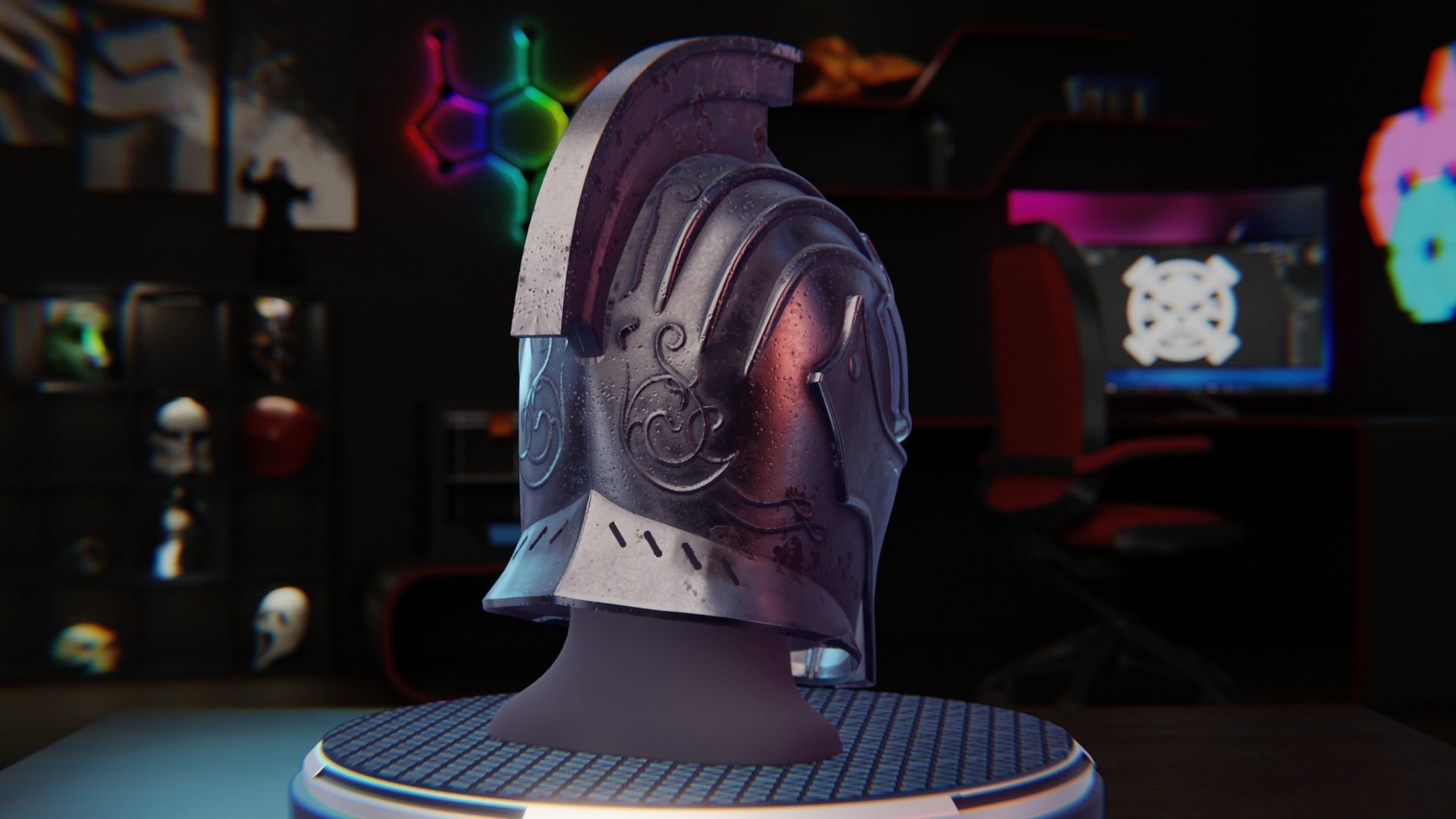 3D File of Faraam Knight armor from Dark Souls 3D print model_2