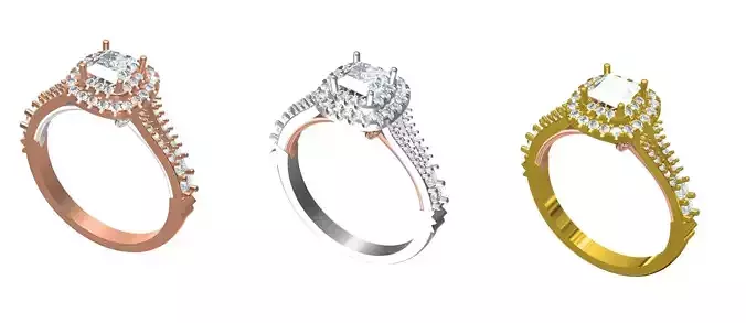 Rose Engagement Ring