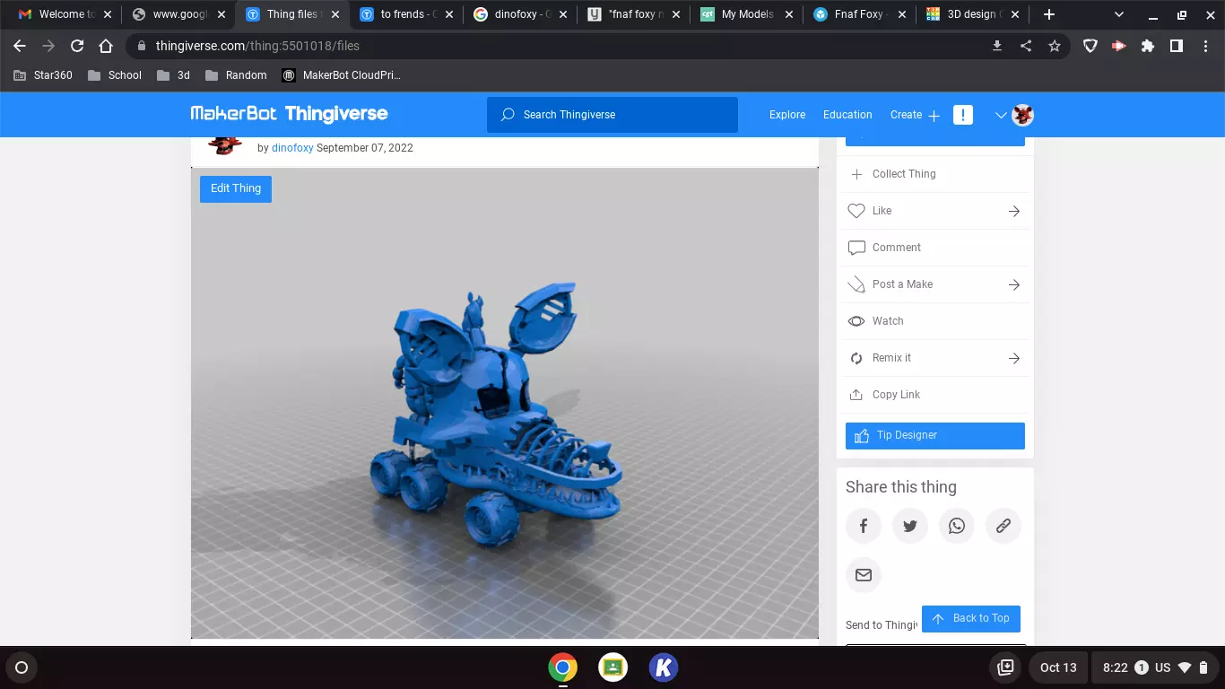 Fnaf truck 3D print model_0