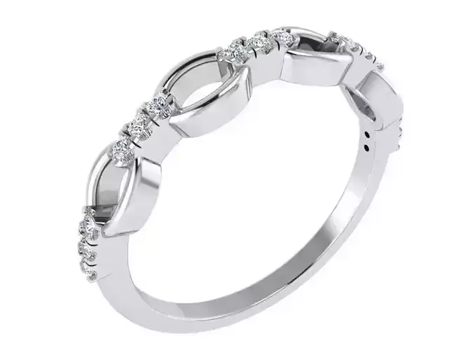 4-small round Diamond ring 2760 3D print model