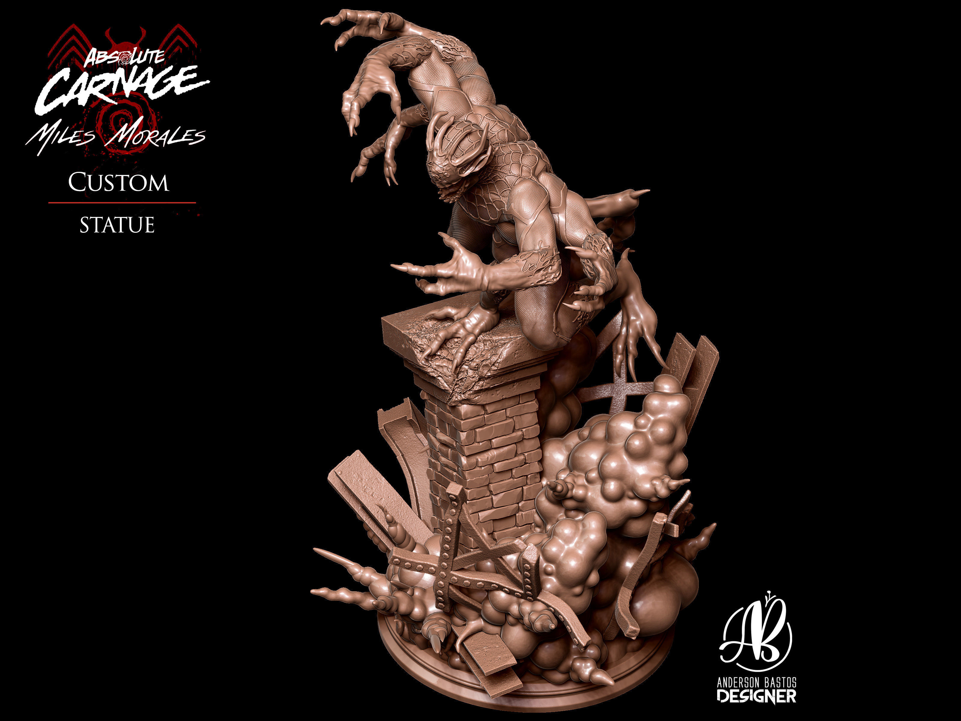 Absolute Carnage - Miles Morales 3D print model_9
