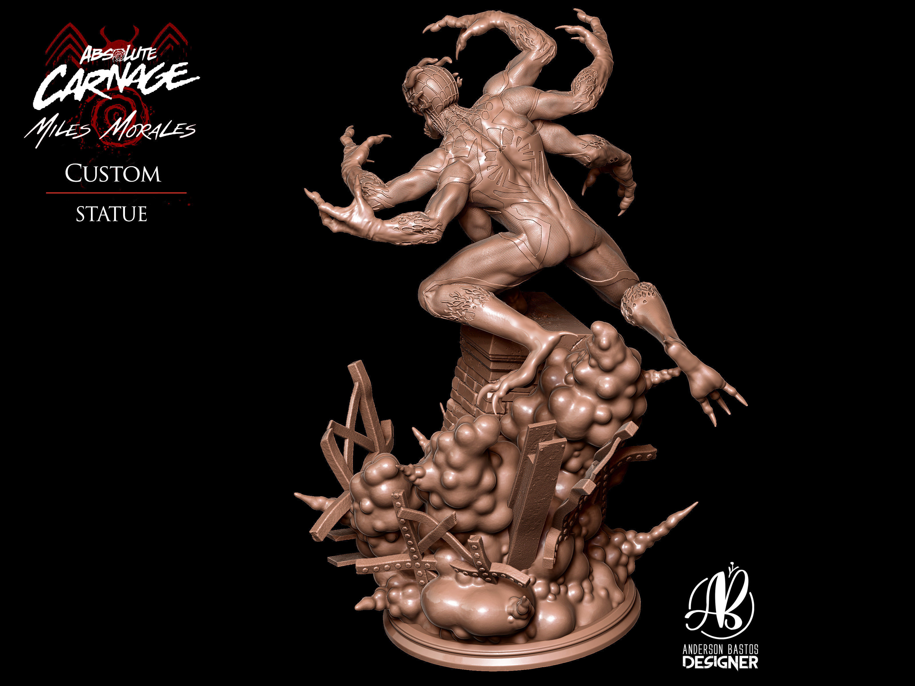 Absolute Carnage - Miles Morales 3D print model_10