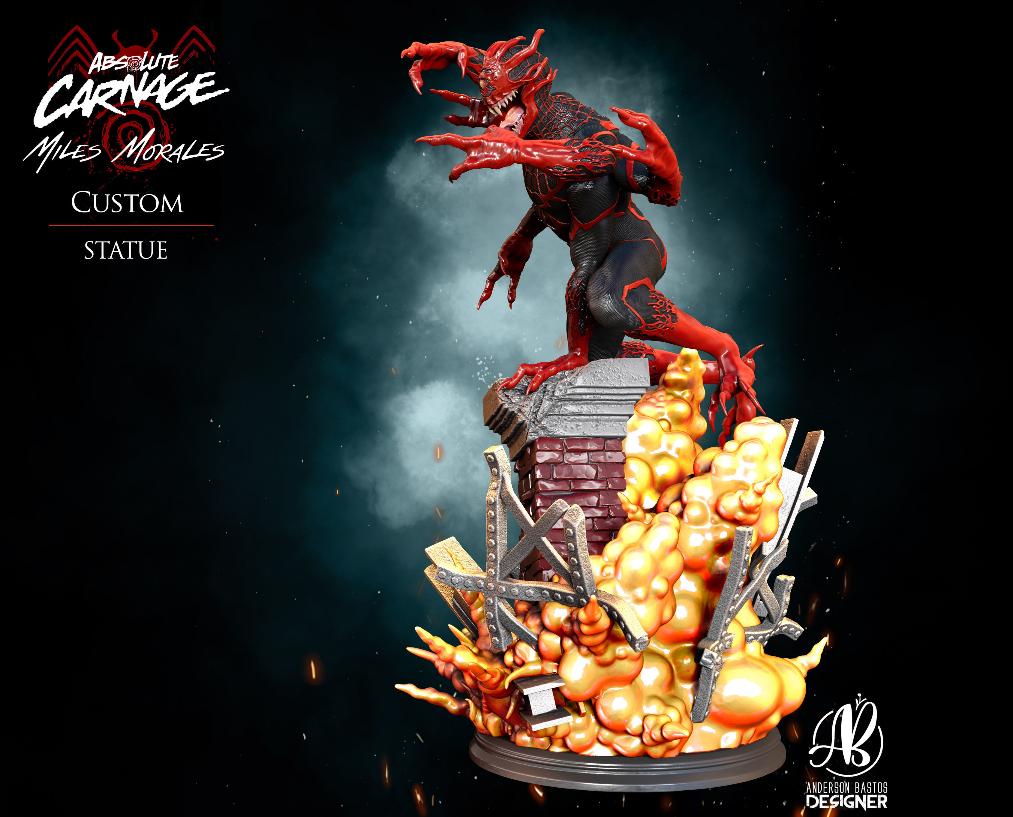 Absolute Carnage - Miles Morales 3D print model_2