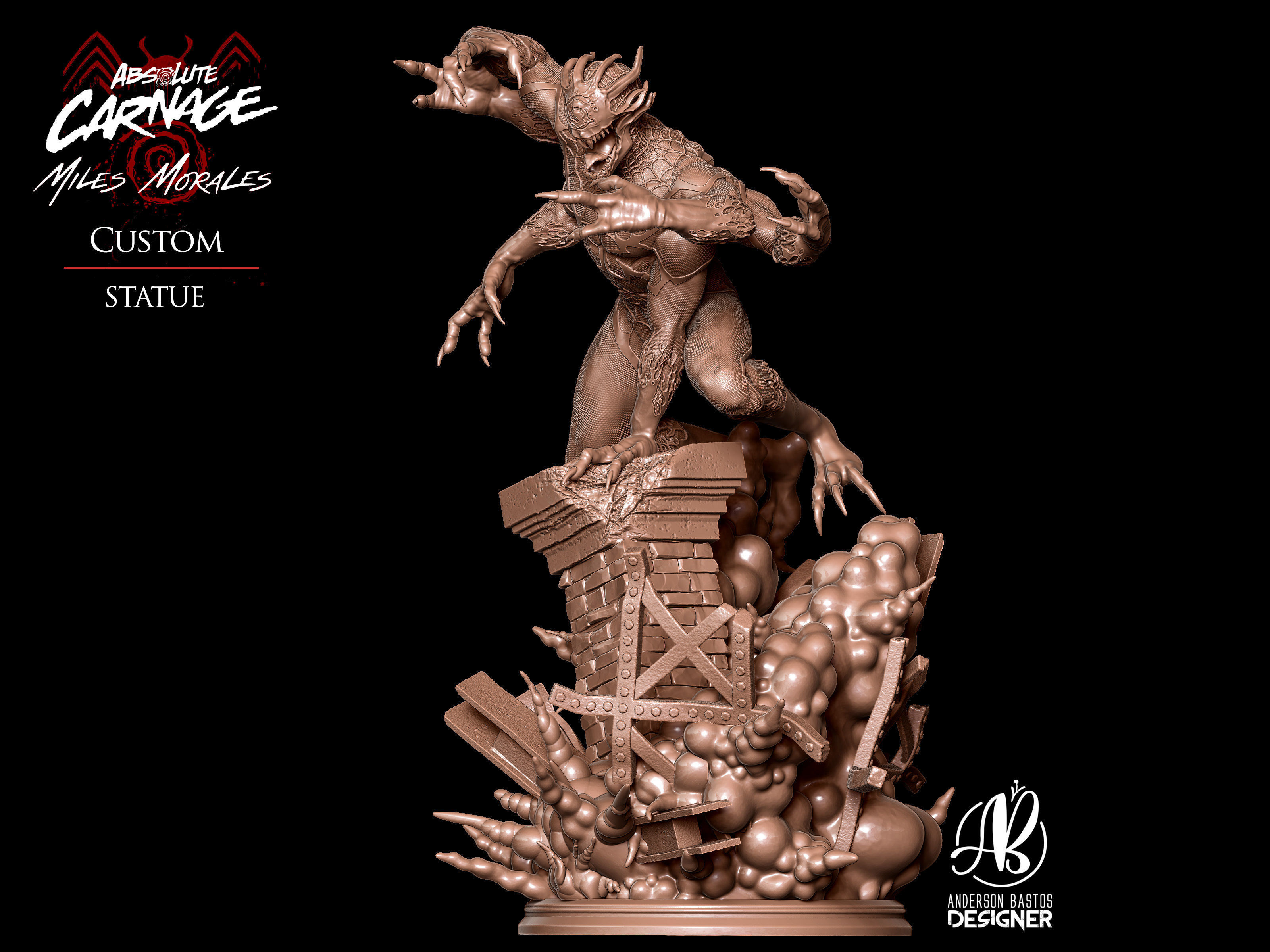 Absolute Carnage - Miles Morales 3D print model_8